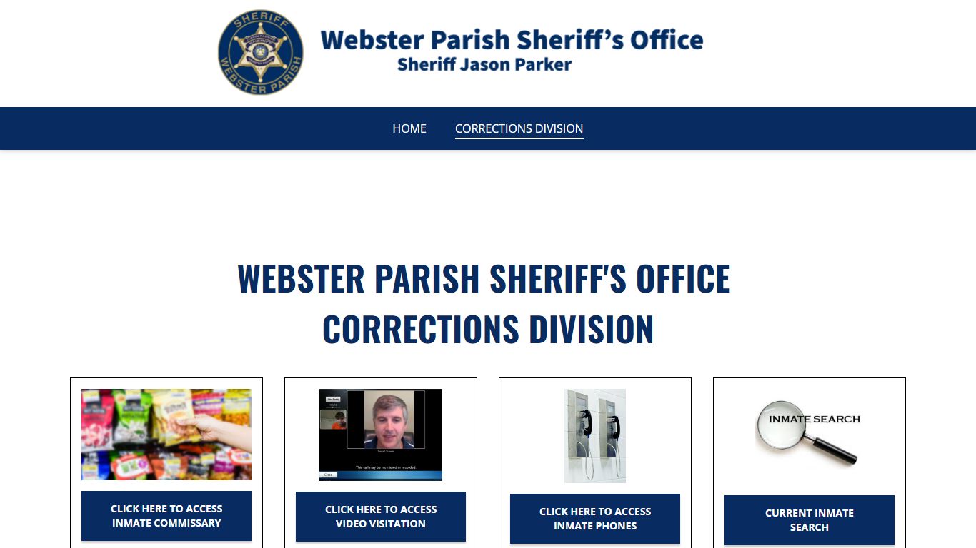 CORRECTIONS DIVISION - Webster Parish Sheriff's Office